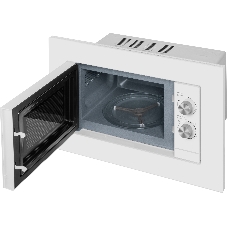 Микроволновая печь встраиваемая Weissgauff HMT-2012GRILL белый, 20 л, 700 Вт, переключатели - поворотный механизм
