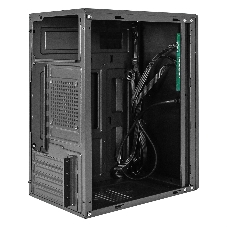 Компьютерный корпус Minitower ExeGate BAA-408 (mATX, без БП, 2хUSB, HD Audio, черный)