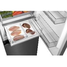 Холодильник Midea MDRB469MGF46I нержавеющая сталь двухкамерный 223/123л морозилка снизу, No Frost