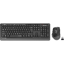 Комплект клавиатура+мышь A4Tech FStyler FGS1035Q беспроводной, USB, 2000 DPI, чёрный/серый