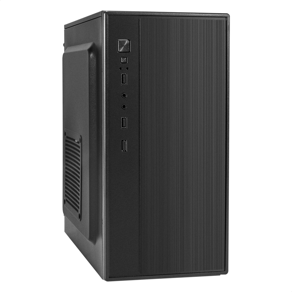 Компьютерный корпус Minitower ExeGate BAA-408 (mATX, без БП, 2хUSB, HD Audio, черный)