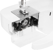 Швейная машина Singer M2405 белый, электромеханическая, вертикальный качающийся, 9 операций, петля полуавтомат