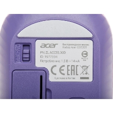 Комплект клавиатура + мышь Acer OCC205 беспроводной USB, 1200 dpi, фиолетовый