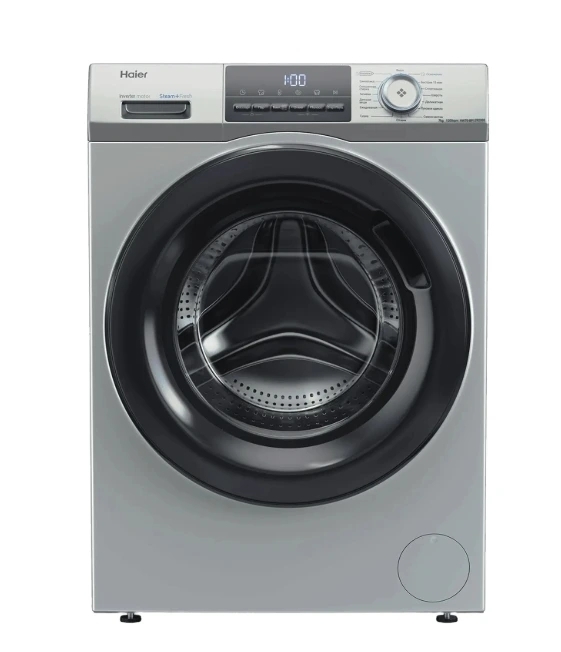Стиральная машина Haier HW70-BP12929SE серебристый, загрузка фронтальная 7 кг, 1200 об/мин, класс A+++