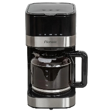 Кофеварка капельная Pioneer CM052D серебристый/черный, исп. кофе - молотый, 1.5 л, 900 Вт