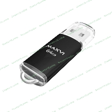 Флешка USB Maxvi MP black (FD64GBUSB20C10MP), 64Gb, USB 2.0, R/W 20/10, черный