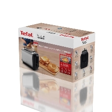Тостер Tefal Express Metal TT5S1DE0, серебристый/черный 7211419524