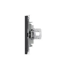 Компьютерная розетка RJ-45 без шторки, кат.5е двойная, KANT, черный уголь