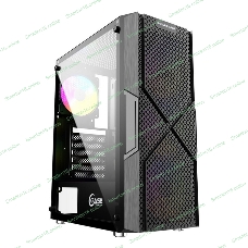 Компьютерный корпус Powercase Mistral T4B, Tempered Glass, 4x 120мм 5-color fan, черный, ATX (CMITB-L4)