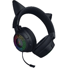 Гарнитура Razer Kraken Kitty V3 Pro чёрный, беспроводная + проводная, радиоканал, до 70 ч, подсветка