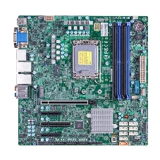 Материнская плата Supermicro X13SAQ, LGA1700, Intel Q670E, 4xDDR5 UDIMM, 8xSATA 6Gb/s, 1xM.2 PCIe 4.0, 1xPCIe 5.0 x16, 1xPCIe 4.0 x4, 1xPCIe 3.0 x4, 1xPCIe 3.0 x2, 1xVGA, 1xDVI-D, 1xHDMI, 1xDisplayPort, 2x 2.5Gb LAN, 2xUSB 3.2 Gen2 Type-A, 2xUSB 3.2 Gen2x2 Type-C, 2xUSB 2.0, S/PDIF, 7.1, microATX
