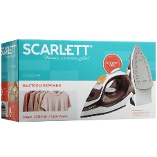 Утюг Scarlett SC-SI30K47, 2200 Вт, коричневый/белый