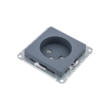 Механизм розетки 1-м СП AtlasDesign 16А IP20 без заземл. грифель