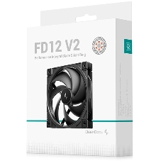 Вентилятор для корпуса Deepcool FD12 V2 120х120x25 черный 4-pin 35.6дБ (R-FD12V2-BKNPN1-G) Ret