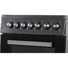 Плита электрическая Beko FSS57100GX серебристый, конфорок 4 шт, духовка 60 л, 50 см x 85 см x 60 см