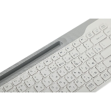 Клавиатура беспроводная A4Tech Fstyler FBK25, USB, Bluetooth/Радиоканал, белый/серый
