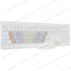 Комплект клавиатура+мышь Smartbuy 218346AG беспроводной, USB, 1500 DPI, белый