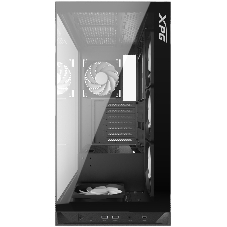 Компьютерный корпус XPG INVADER X BLACK (INVADERXMT-BKCWW) Mid-Tower Gaming ATX PC Case with Panoramic View, Tempered Glass Panels, and RGb Lighting Black
