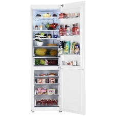 Холодильник Haier C4F640CWU1 белый двухкамерный 285/115л морозилка снизу, No Frost