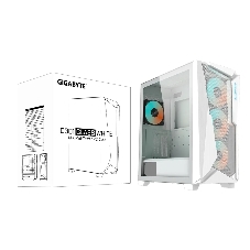 Компьютерный корпус Gigabyte C301 Glass White MidTower, ATX, USB-C x1, USB 3.0 x2, Audio I/O, GPU:400мм, Black, TG