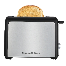 Тостер Zigmund & Shtain ST-93 чёрный/стальной, 1000 Вт, 2 слота