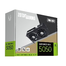 Видеокарта Zotac GAMING GeForce RTX 5050 TWIN EDGE, NVIDIA RTX 5050, 8 ГБ GDDR6, 128 бит, PCI-e 5.0, 1xHDMI, 3xDP, 2572 МГц