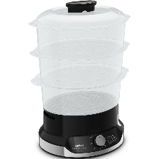 Пароварка Tefal VC204810 черный, 9 л, ярусы - 3, 800 Вт, механическое