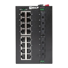 Коммутатор EKF TSX-U-8GX/SFP-16GT, 16×1 Гбит/с + 8×1 Гбит/с SFP, неуправляемый