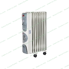 Обогреватель масляный EUROLUX ОМ-EU-9НВ (9 секций) белый, 2400 Вт, 30 м2, термостат 67/3/17