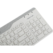 Клавиатура беспроводная A4Tech Fstyler FBK25, USB, Bluetooth/Радиоканал, белый/серый