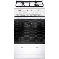 Плита газовая Gefest ПГ 3200-05 белый, конфорок 4 шт, духовка 42 л, 50 см x 85 см x 57 см