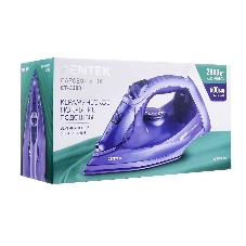 Утюг Centek CT-3300 фиолетовый, 2800 Вт, 60 г/мин, 190 г/мин, 600 мл