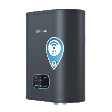 Водонагреватель электрический Thermex ID 30 V (pro) Wi-Fi черный, накопительный, 30 л, 2 кВт, настенный, вертикальный, плоский, с управлением по Wi-Fi