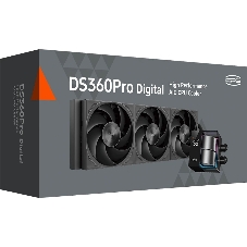 Система жидкостного охлаждения PcCooler DS360 Pro Digital ARGb Soc-AM5/AM4/1200/1700/1851 черный 4-pin 15-34.3dB Al LCD 310W Ret (D7-S360WBKN-GL)