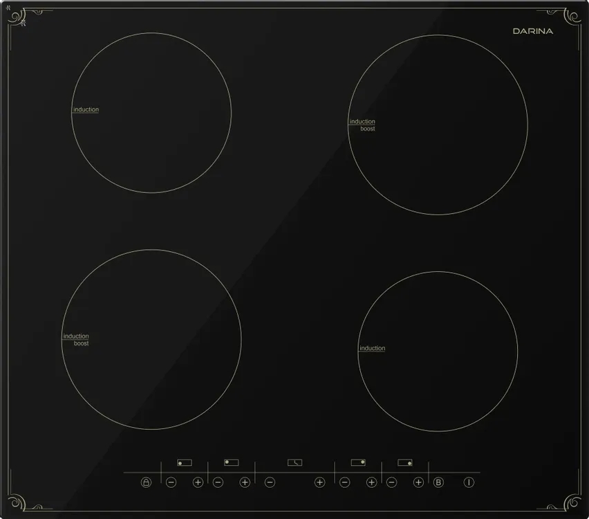 Индукционная варочная поверхность Darina P8 EI 305 B, 4 конфорки, стеклокерамика, 8200 Вт