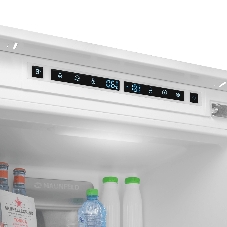 Встраиваемый холодильник Maunfeld MBF193NFWGR Inverter белый двухкамерный 209/64 л морозилка снизу, No Frost