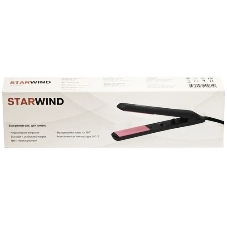 Выпрямитель для волос Starwind SHE5500 черный/розовый, 25 мм, 200 °C, 1 режим