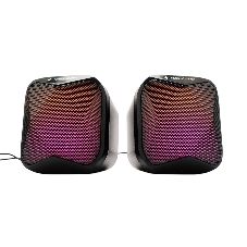 Акустическая система 2.1 Gembird SPK-21R, 11Вт, пластик, рег.громкости, RGB подсветка, черный