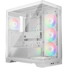 Компьютерный корпус XPG INVADER X WHITE (INVADERXMT-WHCWW) Mid-Tower Gaming ATX PC Case with Panoramic View, Tempered Glass Panels, and RGb Lighting Black