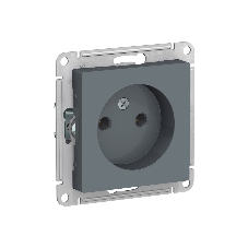 Механизм розетки 1-м СП AtlasDesign 16А IP20 без заземл. грифель