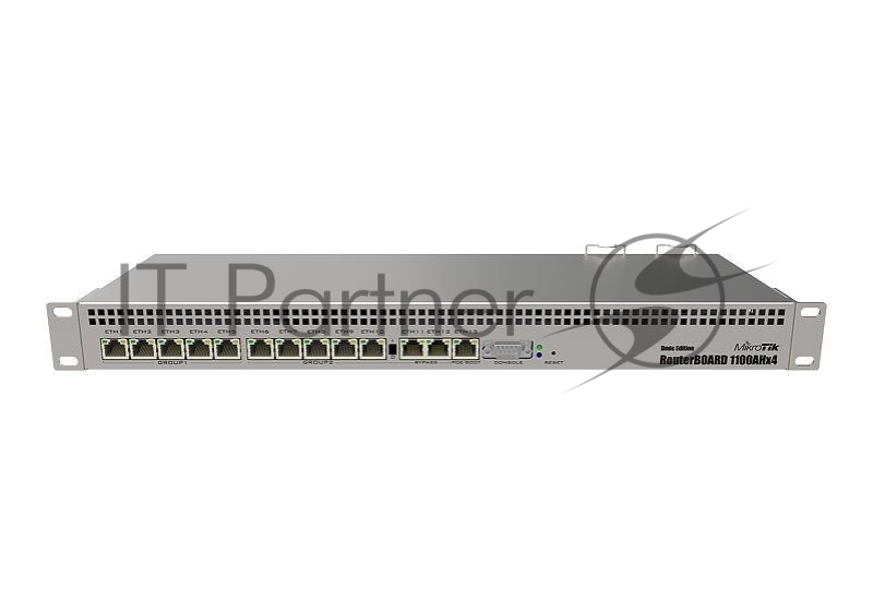 Маршрутизатор MikroTik RB1100Dx4, 13×1 Гбит/с, управляемый