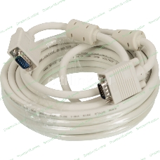Кабель SVGA Ningbo CAB016S-10m VGA HD15 (m)/VGA HD15 (m) 10м феррит.кольца (CAB016S-10M-BR)