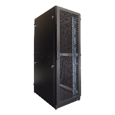 Шкаф серверный напольный 42U (800 1000) двойные перфорированные двери 2 шт., черный