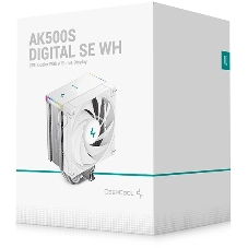 Кулер для процессора DEEPCOOL AK500S DIGITAL SE WH LGA20XX/1700/1200/115X/AM5/AM4 (12шт/кор, TDP 240W, PWM, Fan 120мм, 5 тепл. трубок, Copper Base, белый) RET (R-AK500S-WHADMN-GJD)
