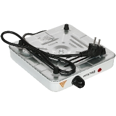 Плита настольная электрическая Blackton Bt HP113W белый, 1 кВт, ТЭН, конфорки - 1, эмаль, поворотные переключатели
