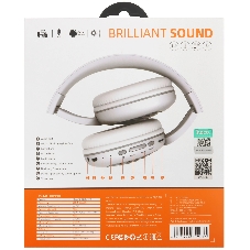 Беспроводные/проводные наушники Hoco W23 BRILLIANT белый, накладные, Bluetooth + проводной, до 8 ч