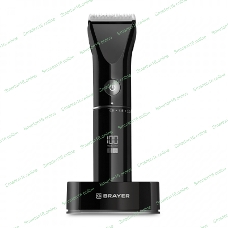 Машинка для стрижки BRAYER BR3400, LED-дисплей, 4 насад, турбо, титан. покр, регу. высоты лезвий