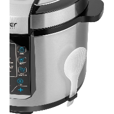 Скороварка-мультиварка электрическая Endever Vita-134, стальной, мощность 1200 Вт, емкость 6л, 20 авторежимов работы, книга рецептов