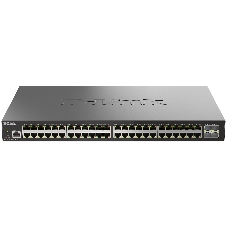 Коммутатор D-Link DGS-1210-52X/ME/C1A, 48×1 Гбит/с + 4×10 Гбит/с SFP+, управляемый