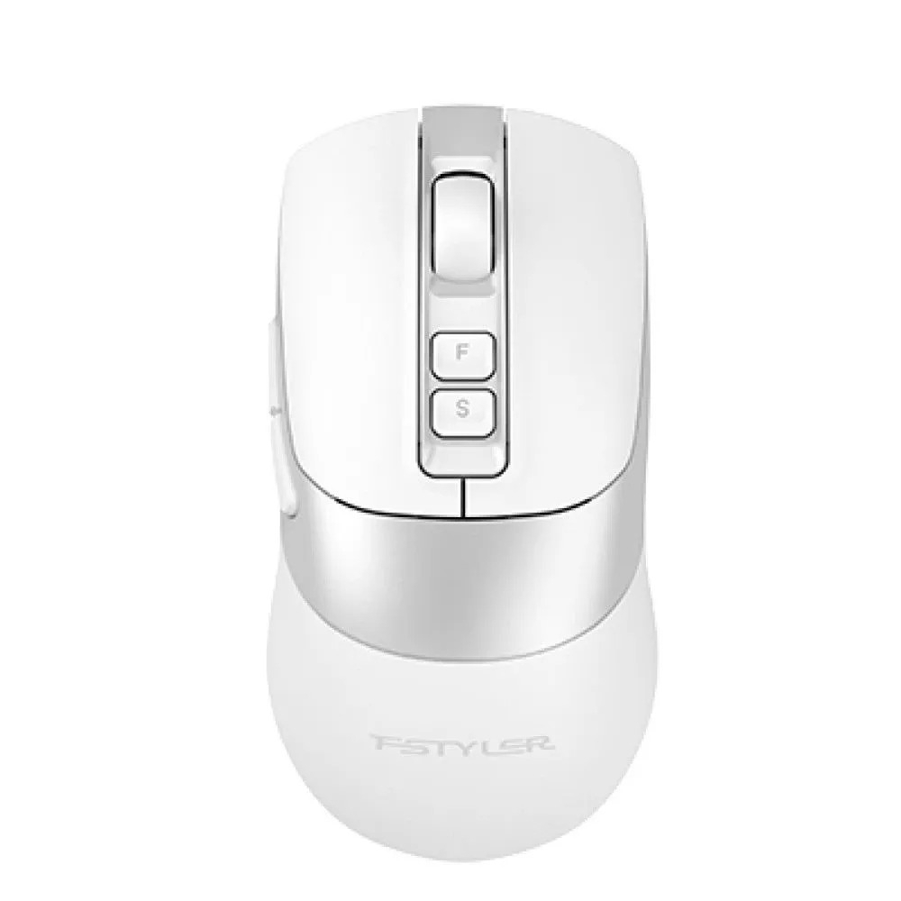 Мышь A4Tech Fstyler FB50CS Plus белый оптическая 3200dpi silent беспров. BT/Radio USB 7but